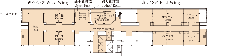 フロア案内 宴会 Mice 公式 名古屋観光ホテル 名古屋を代表するホテル 名古屋 伏見 栄駅