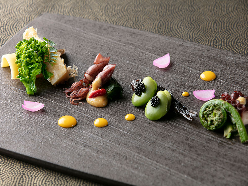 〈夜席〉卯月 夜会席 扇