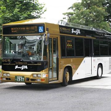 名古屋市内の観光スポットを巡る観光ルートバス「メーグル」