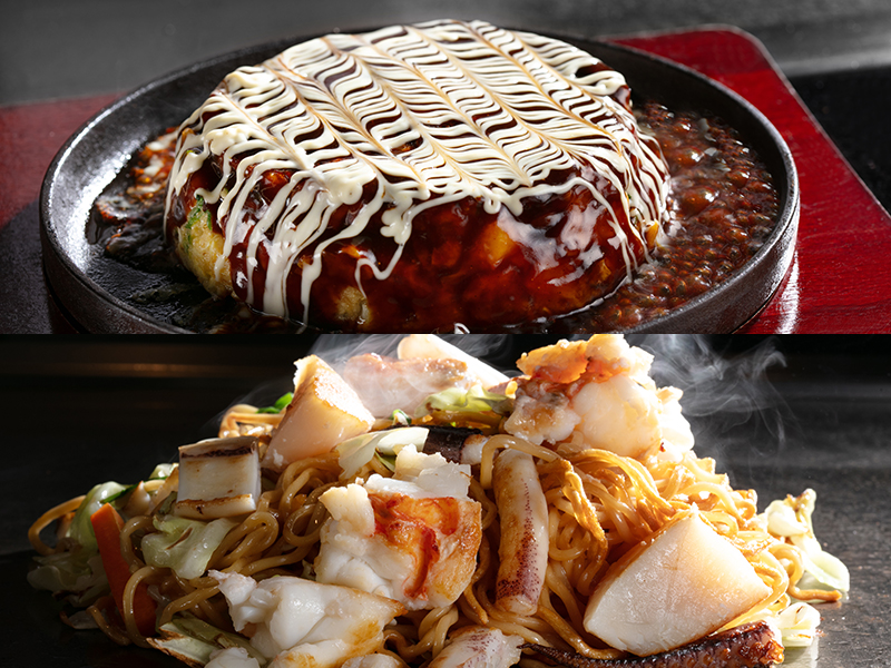〈平日限定〉お好み焼き・焼きそばコース