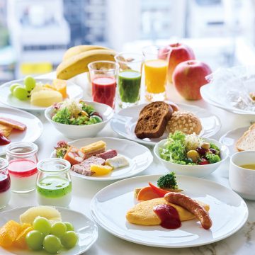 1日の始まりは地元食材を取り入れた特別な朝食とともに