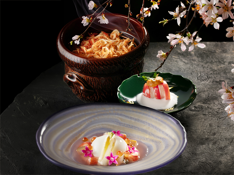 〈夜席〉夜桜会席 扇