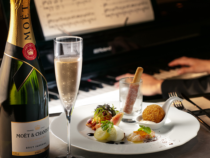 【ディナータイム限定】<br>モエ・エ・シャンドン フリーフロー＆ライブミュージック